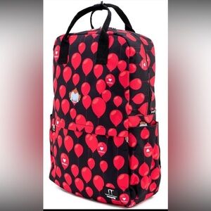 NWT Loungefly “IT” I Love Derry backpack red balloons Pennywise